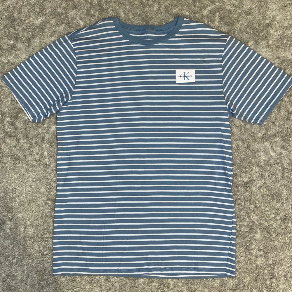 Boys Striped Calvin Klein Shirt- 14/16